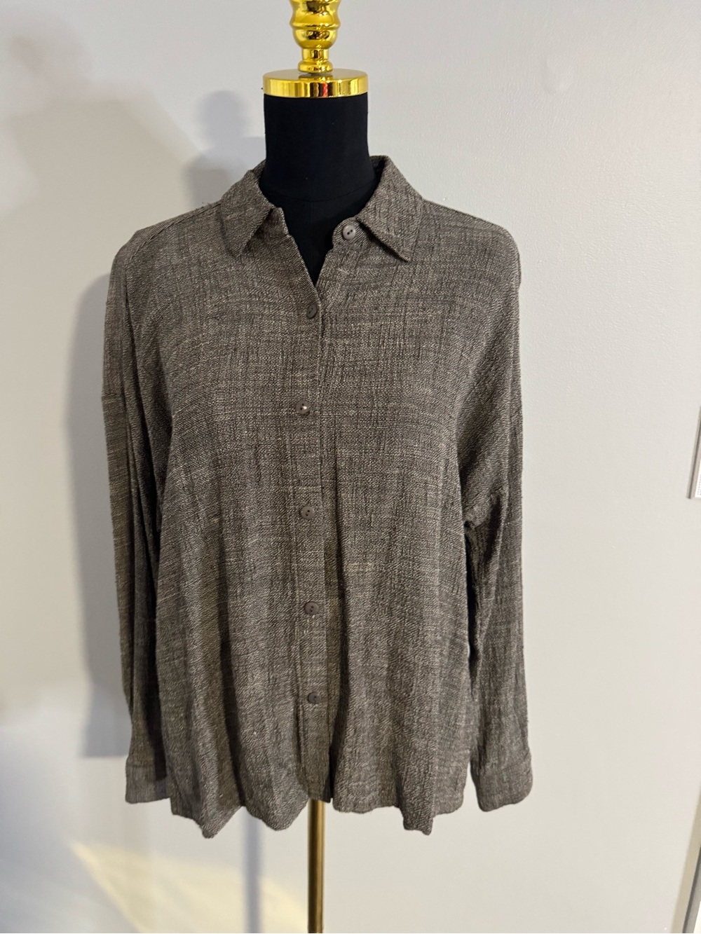 Eileen Fisher Button Down Shirt Size Small